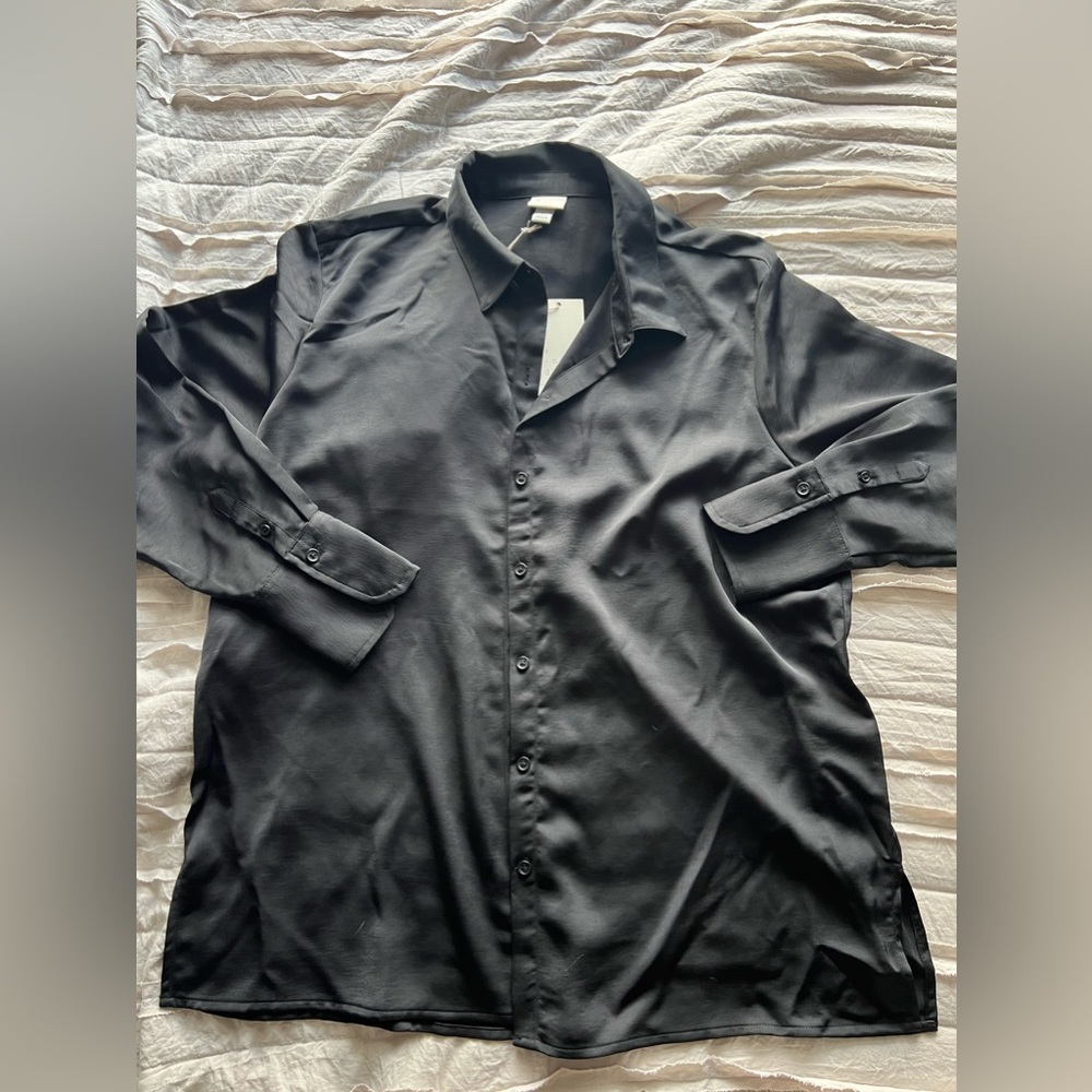 Target A New Day Satin Button Up